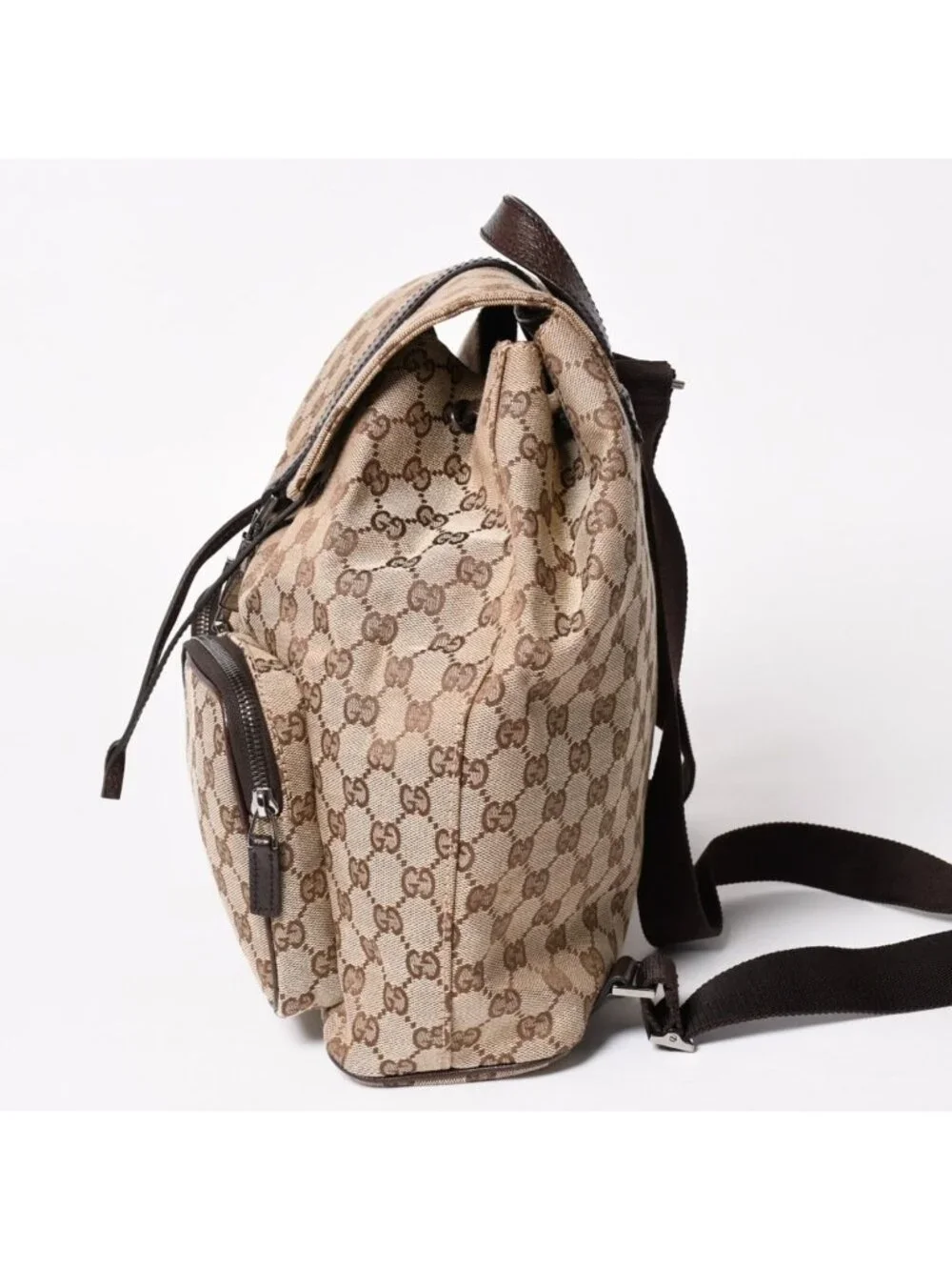 Gucci Backpack GG Canvas Jackie Brown